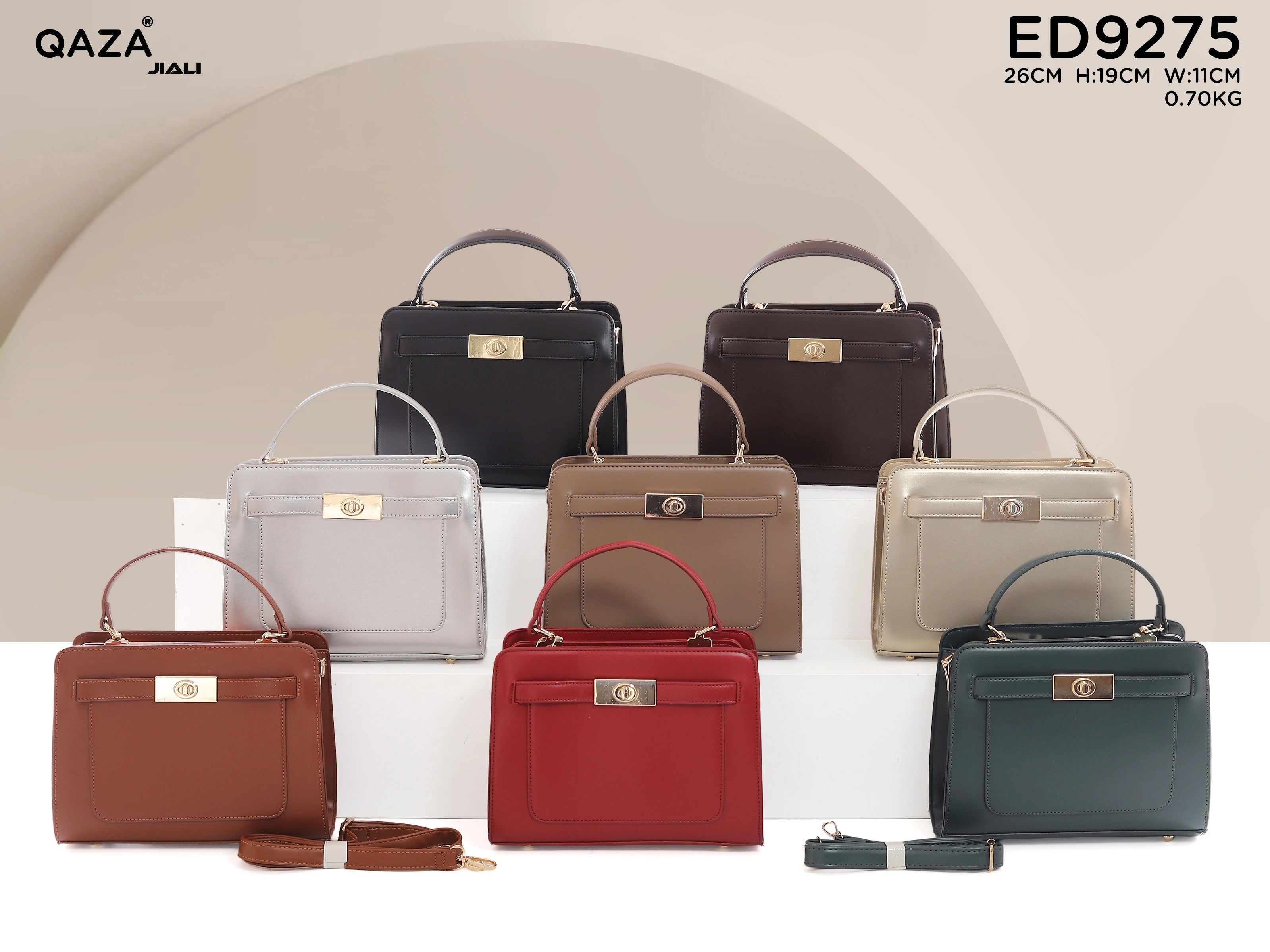 Women PU Leather Large Capacity Tote Shoulder Bag ED9275