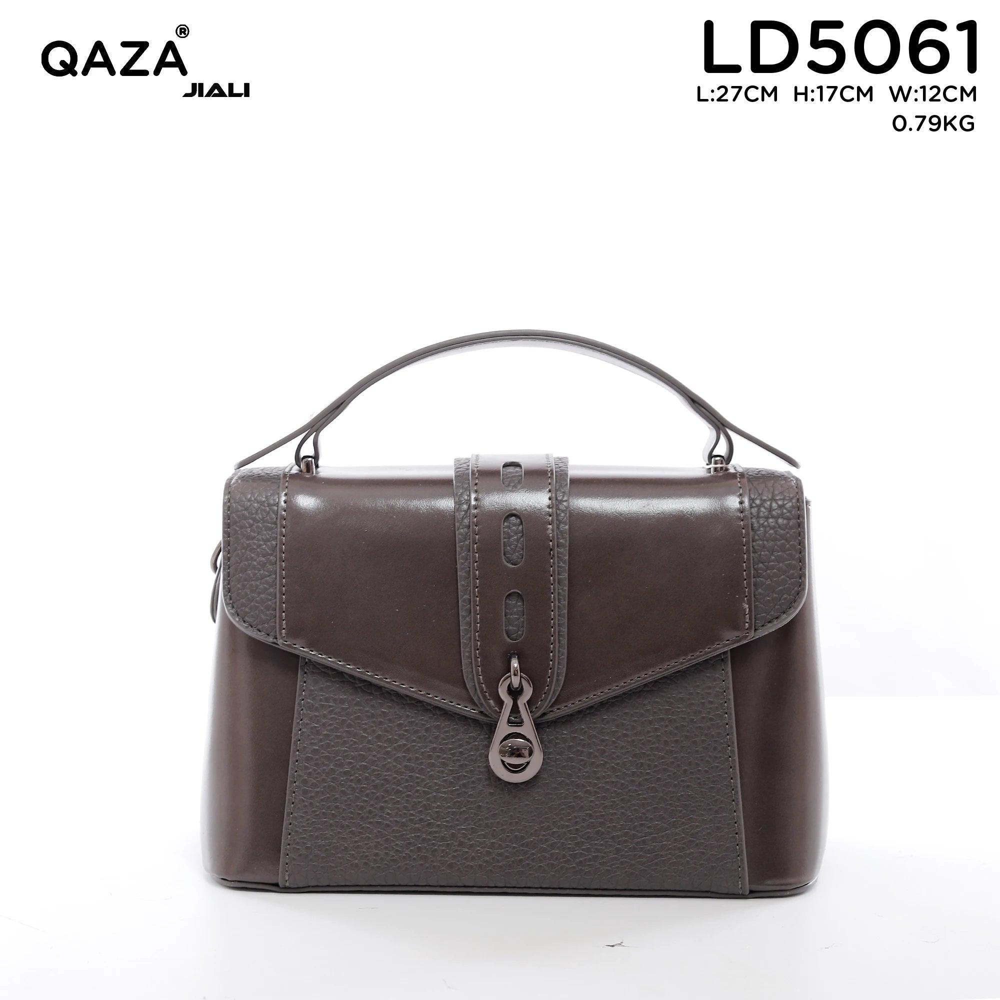 QAZA LD5061 Women PU Leather Alligator Pattern Tote Bag Set