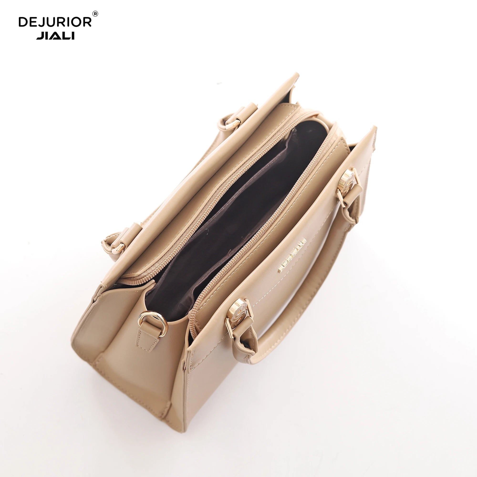 QAZA ZD8251 Women PU Leather Metal S-Buckle Tote Bag