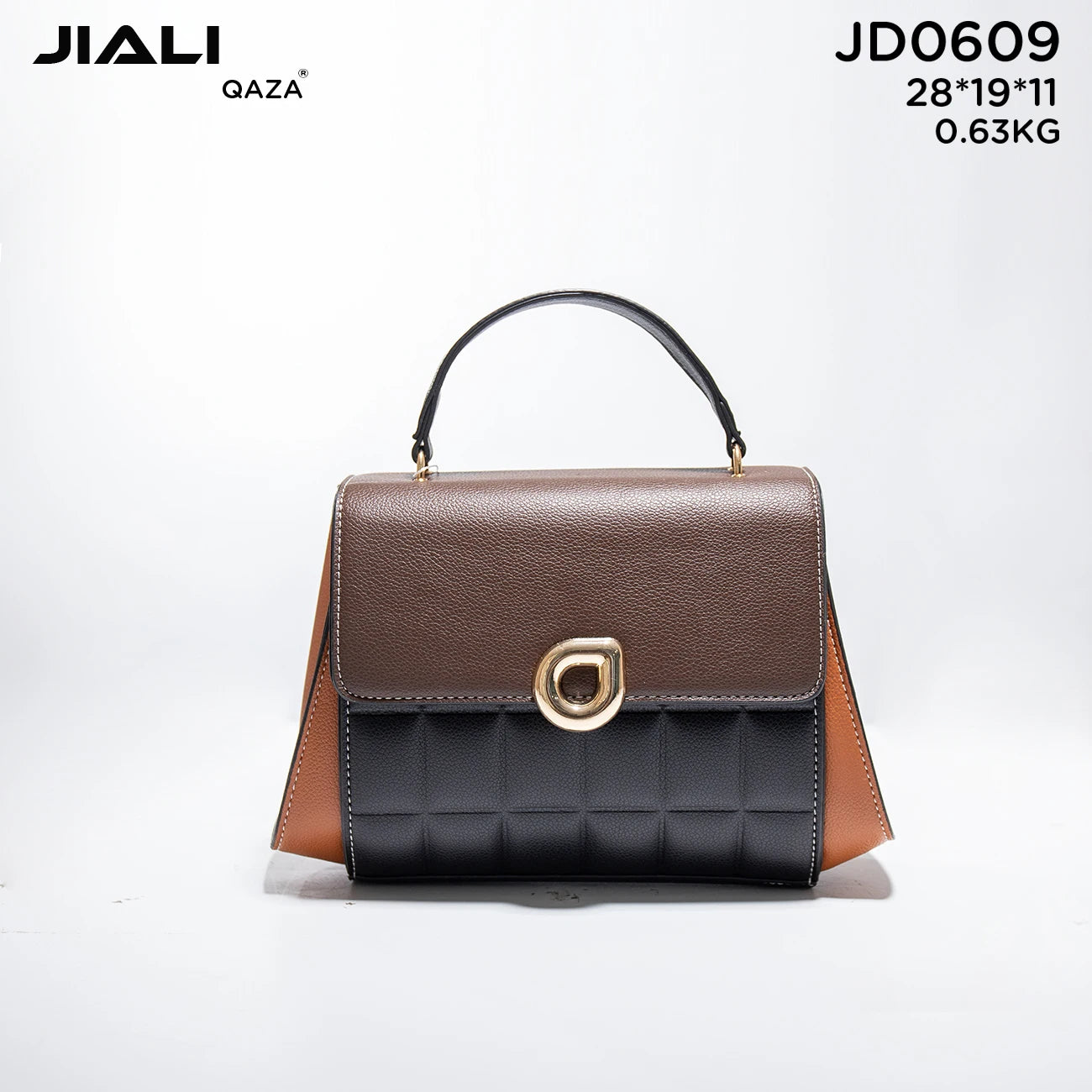 QAZA Women PU Leather Waterproof Flap Shoulder Handbag