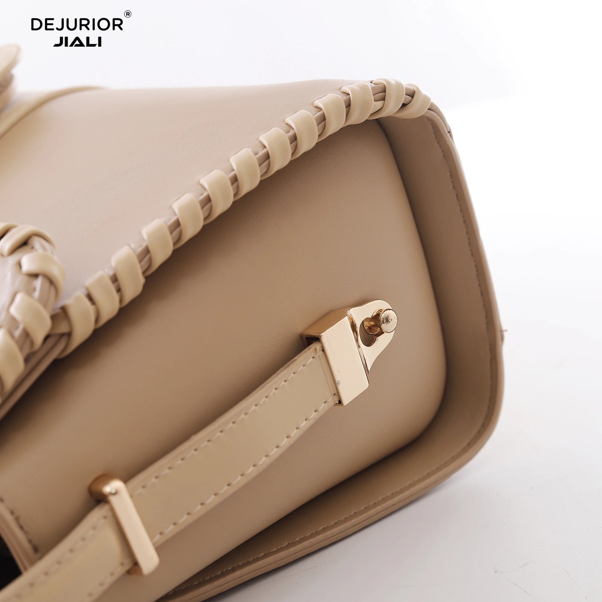 Women PU Leather Retro Buckle Shoulder Handbag Set