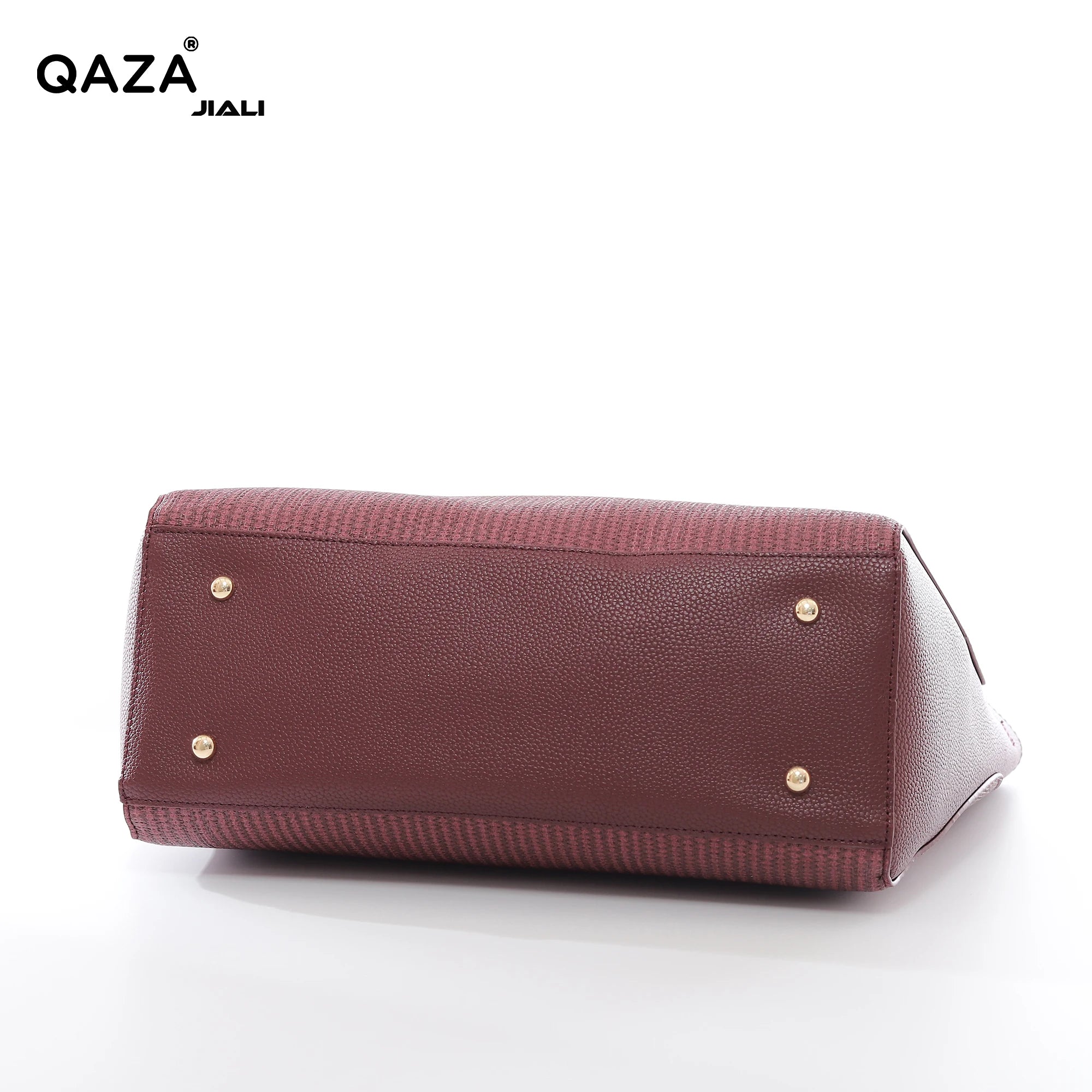 QAZA ZR3292 Women PU Leather 3-in-1 Tote Handbag Set