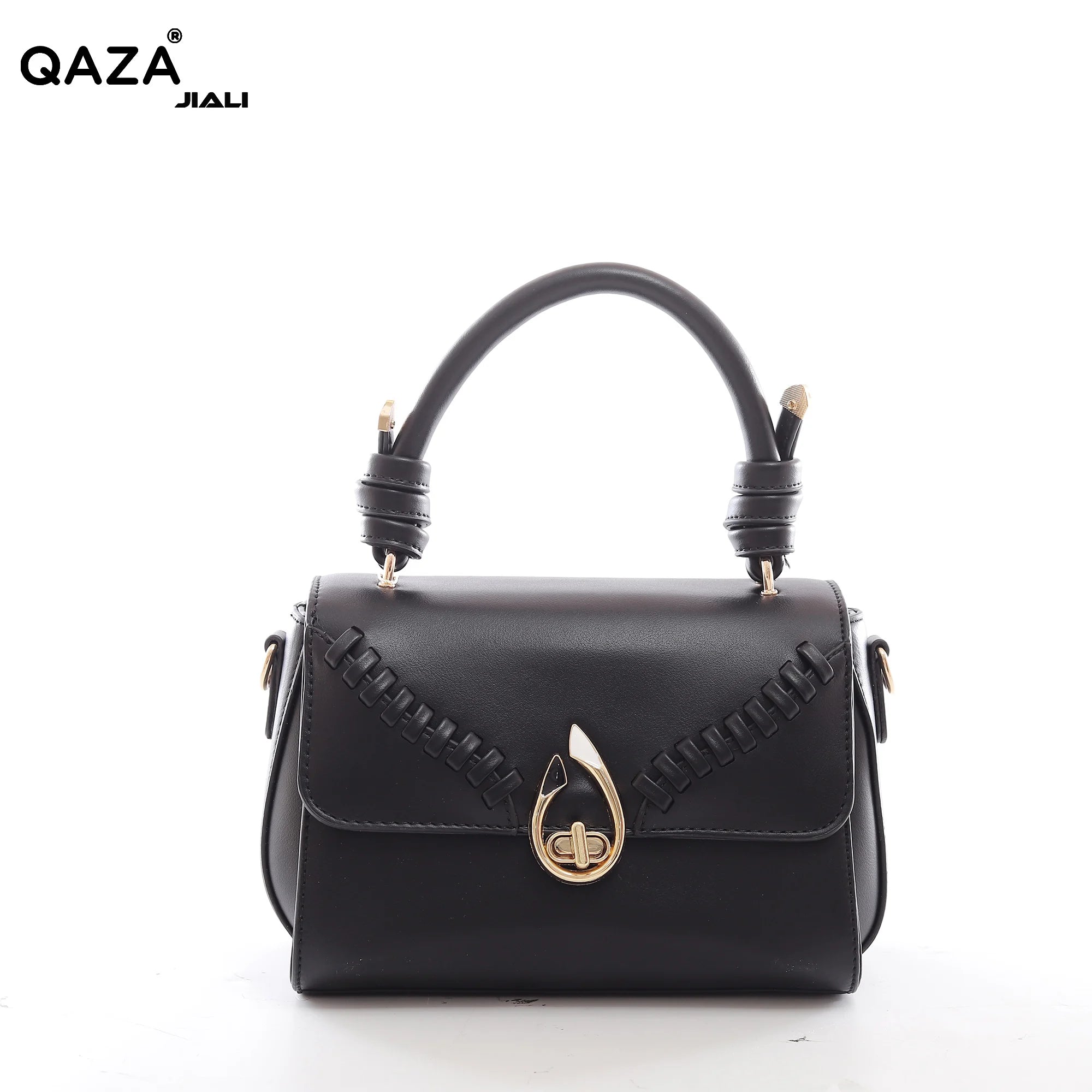 QAZA Women PU Leather Vintage Flap Shoulder Handbag