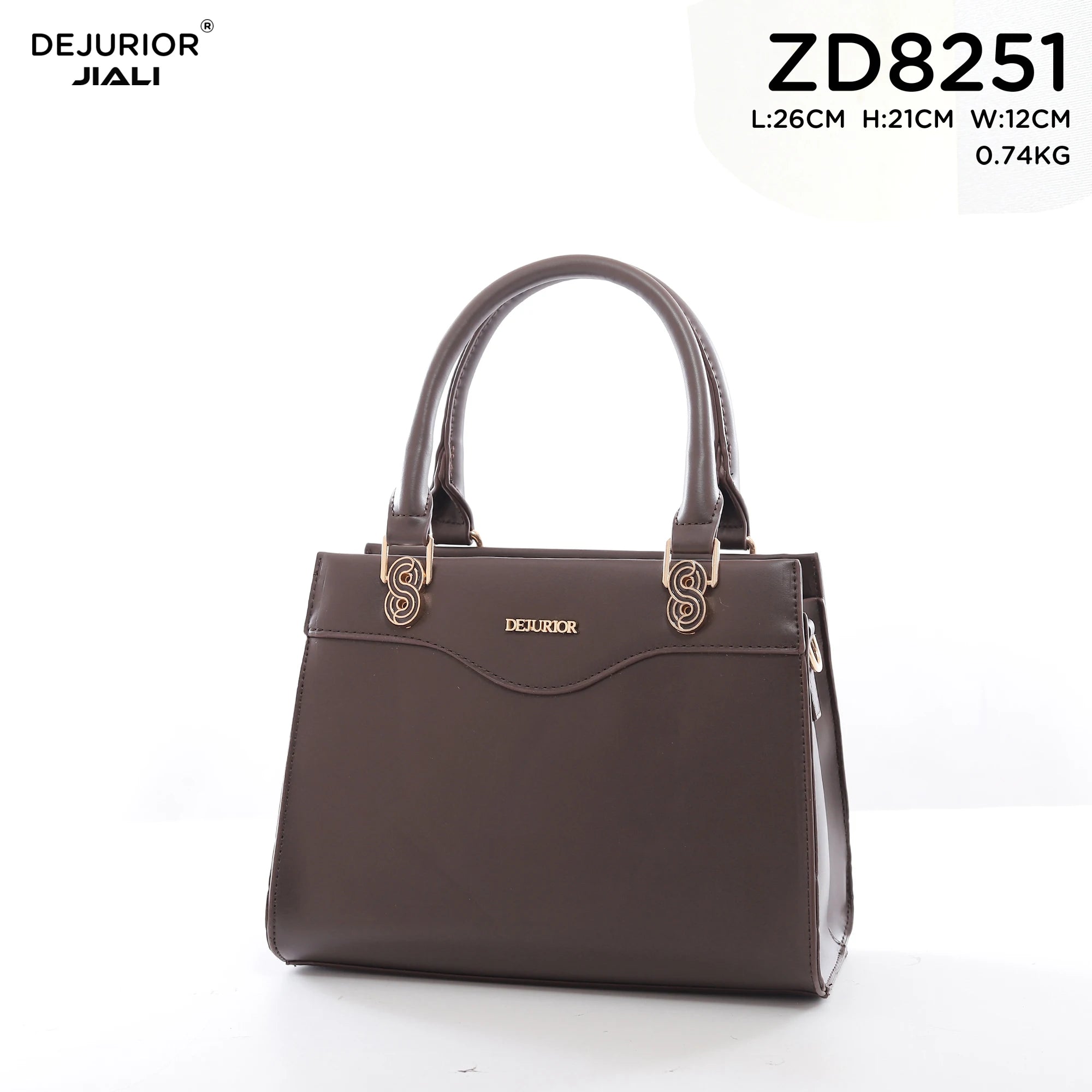 Women PU Leather Flap Handbag Structured Top Handle Crossbody Bag