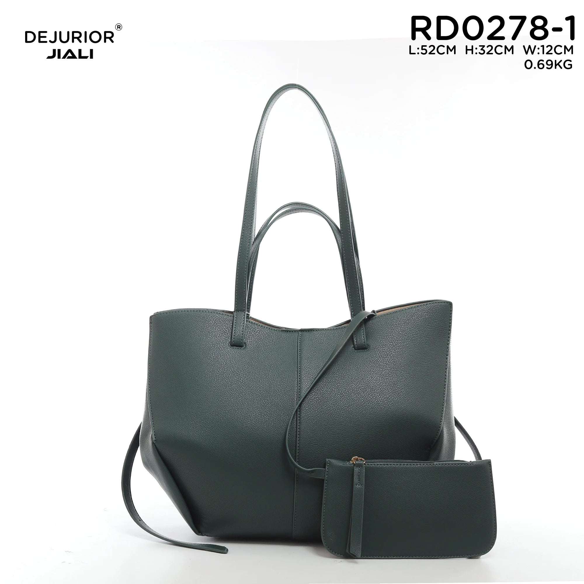 QAZA Women PU Leather Vintage Large Capacity Shoulder Tote Handbag