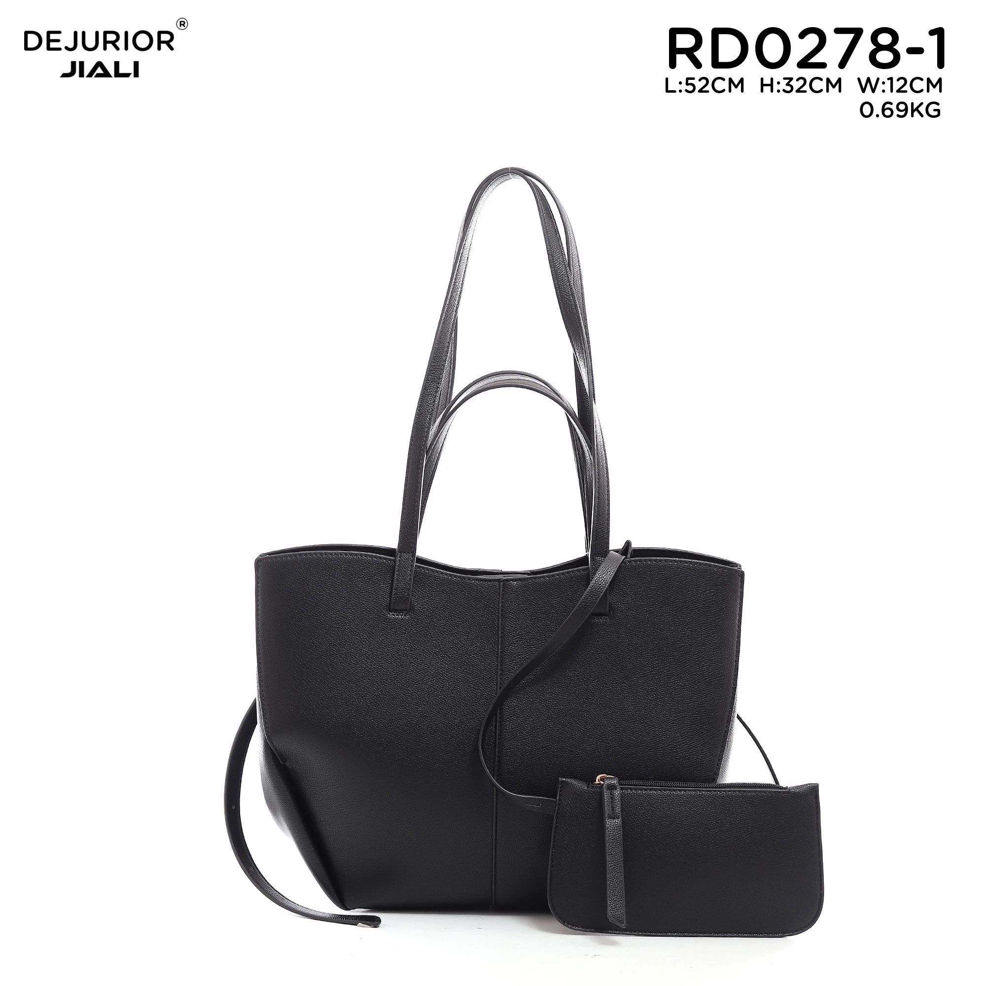 QAZA Women PU Leather Vintage Large Capacity Shoulder Tote Handbag