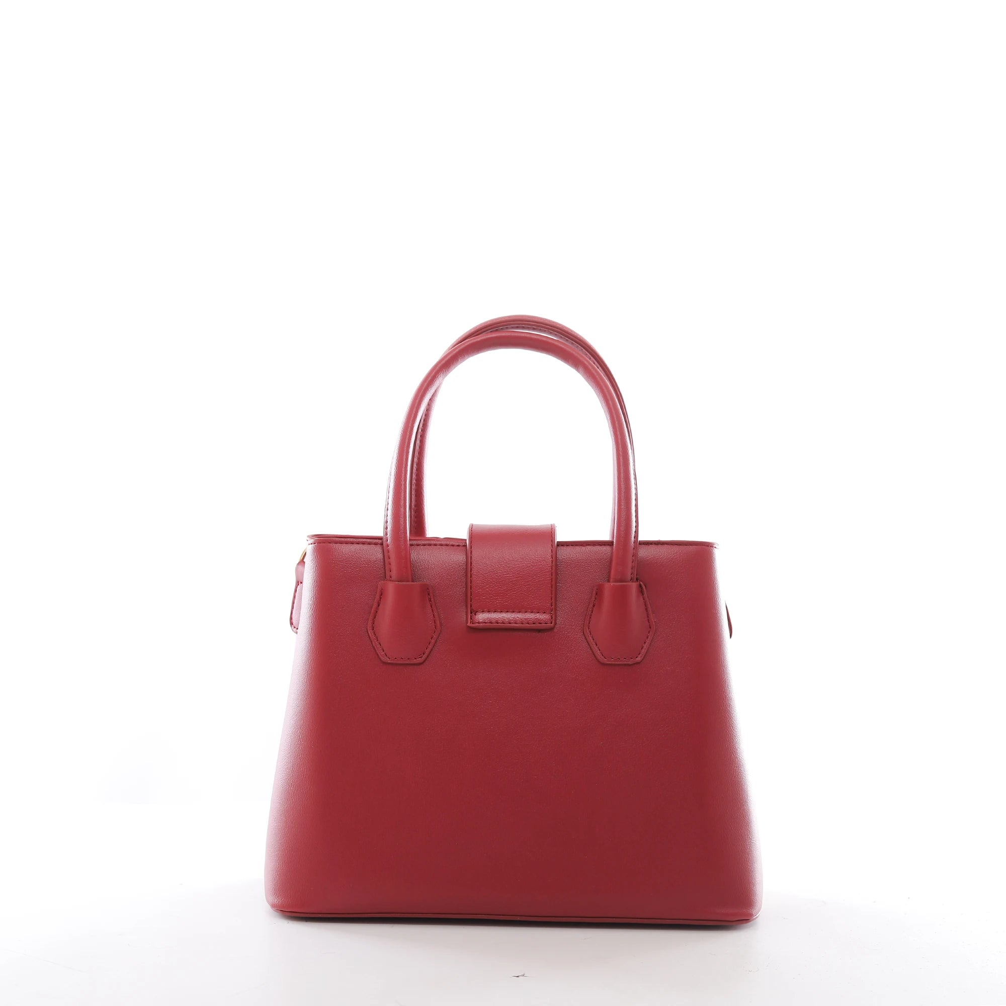 QAZA MD1246-1 Women PU Leather Color Block Tote Handbag Set