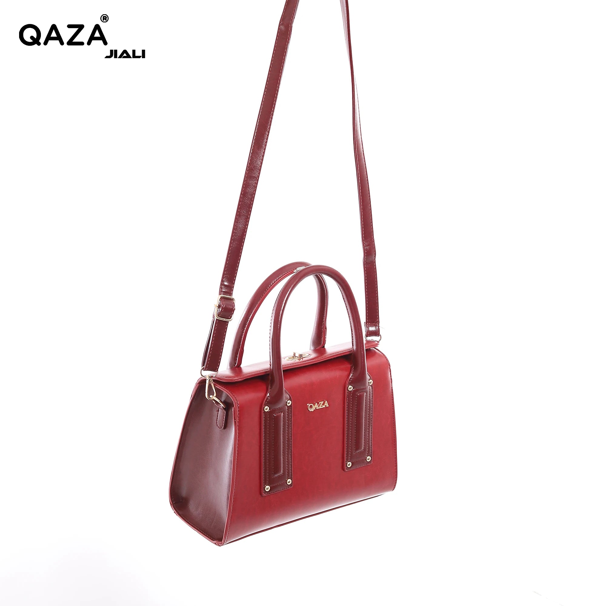 QAZA ZD3618-1 Women PU Leather Saffiano Tote Bag Set With Wallet
