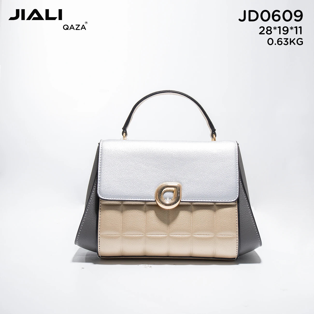 QAZA JD0609 Women PU Leather Diamond Lattice Shoulder Bag