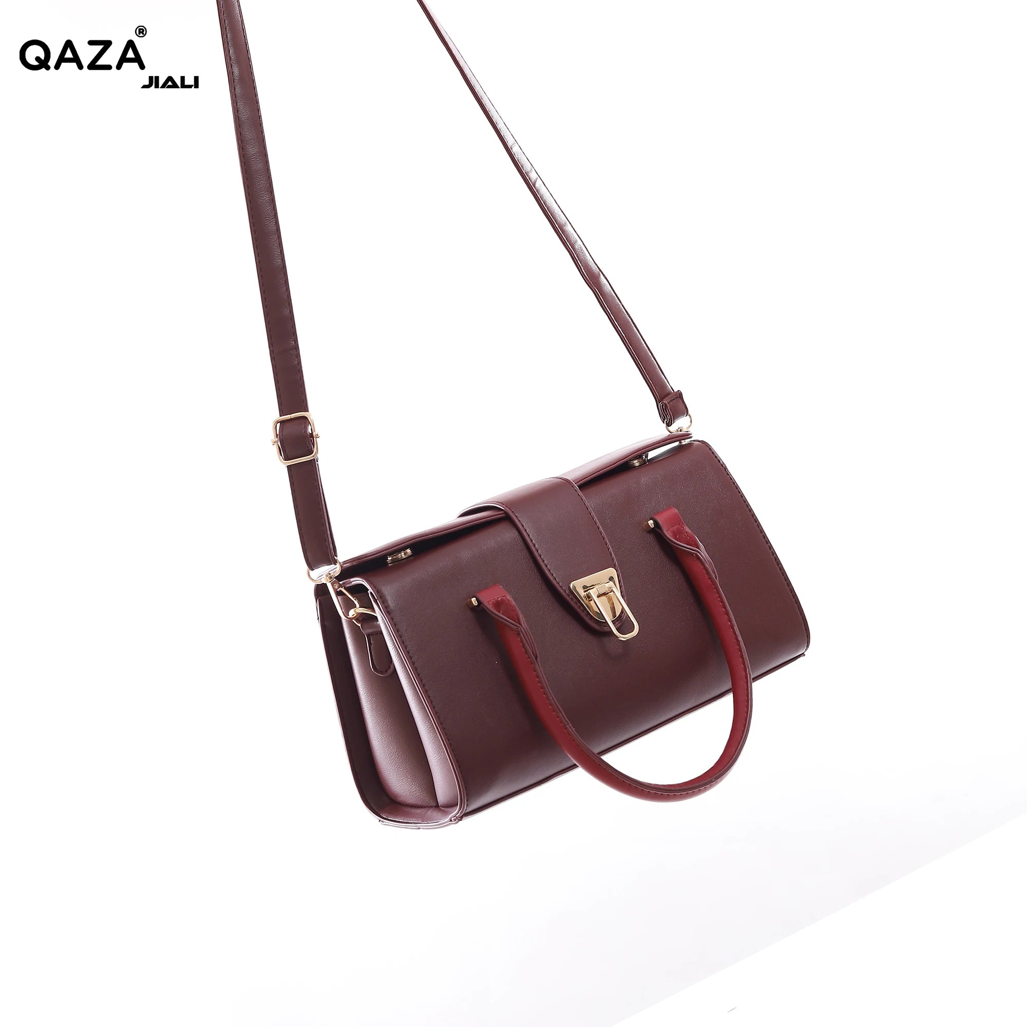 QAZA ZD0219-1 Women PU Leather Alligator Pattern Tote Bag Set