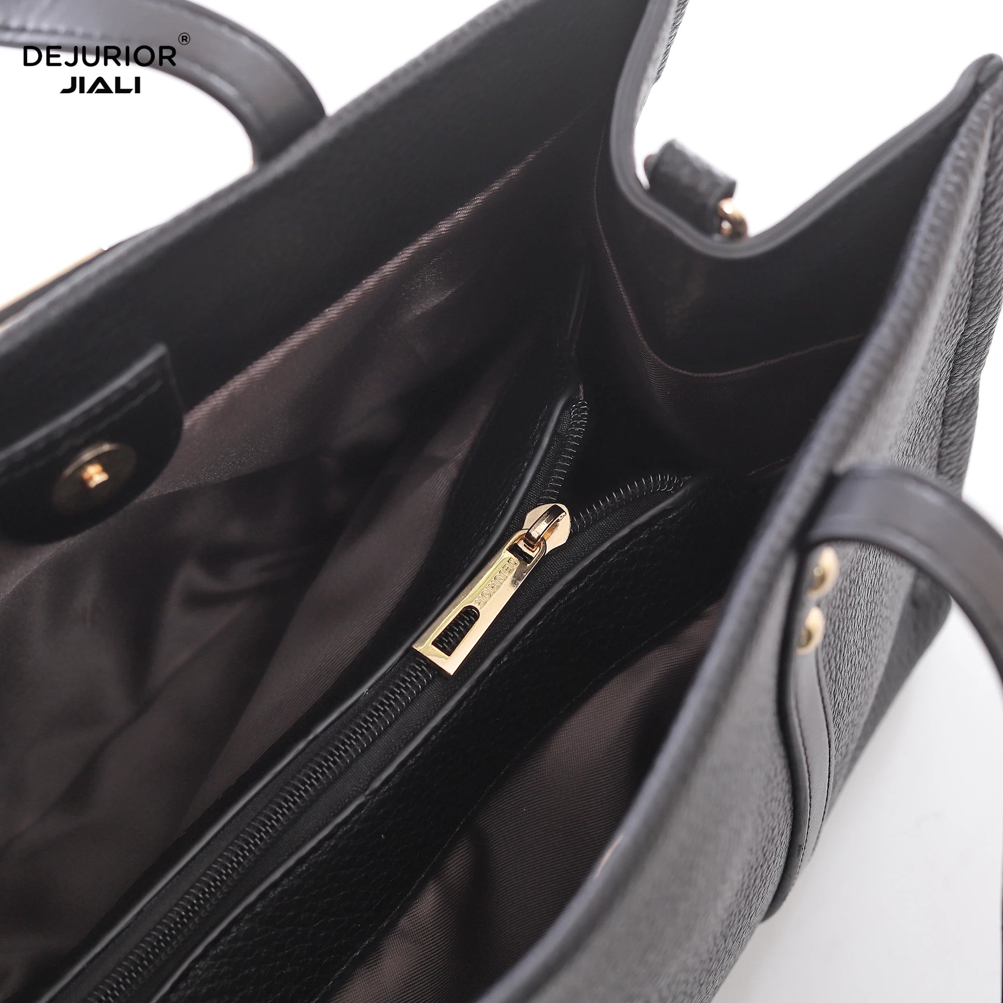 Women PU Leather Lychee Pattern 2-in-1 Tote Handbag Set