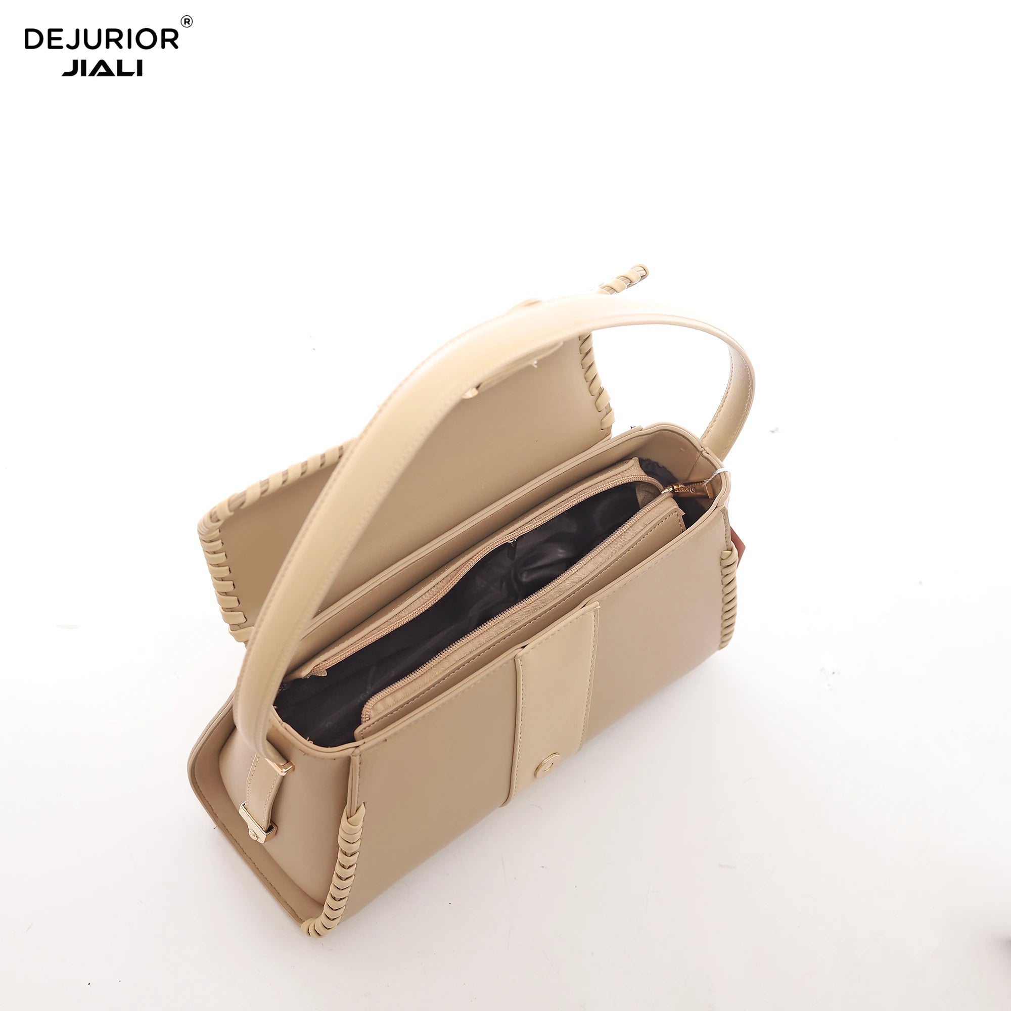 Women PU Leather Retro Buckle Shoulder Handbag Set
