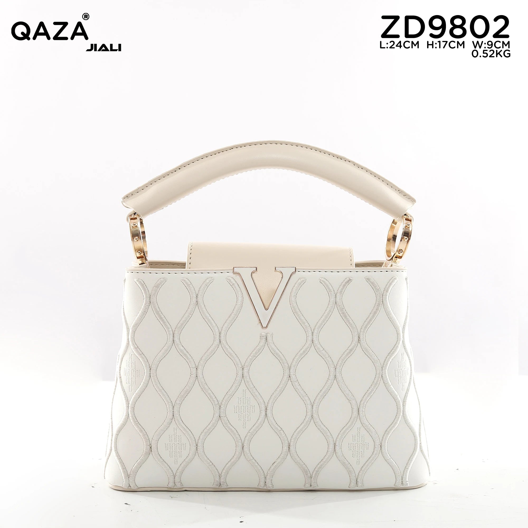 Women PU Leather V Buckle Small Square Crossbody Handbag
