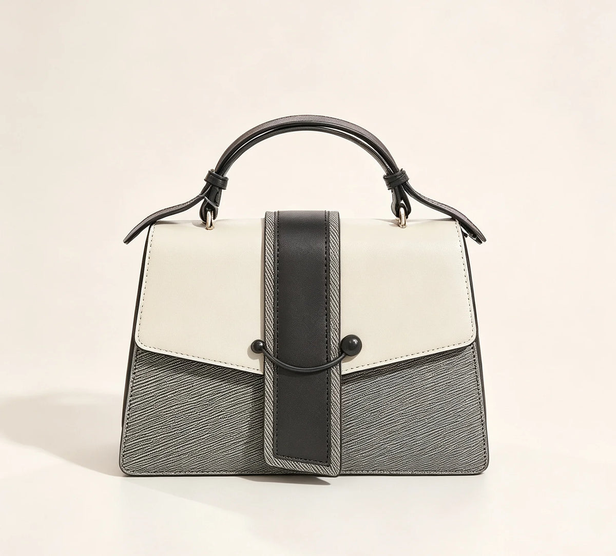 QAZA JD0291-1 Women PU Leather 2-in-1 Saddle Tote Handbag Set