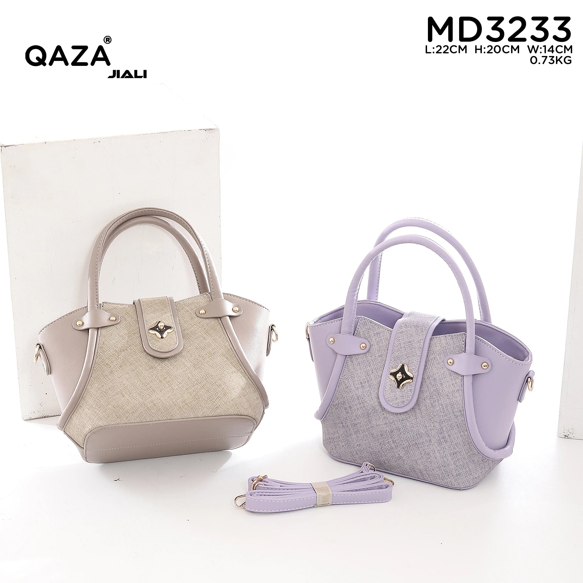 QAZA MD3233 Women PU Leather Bucket Shoulder Bag