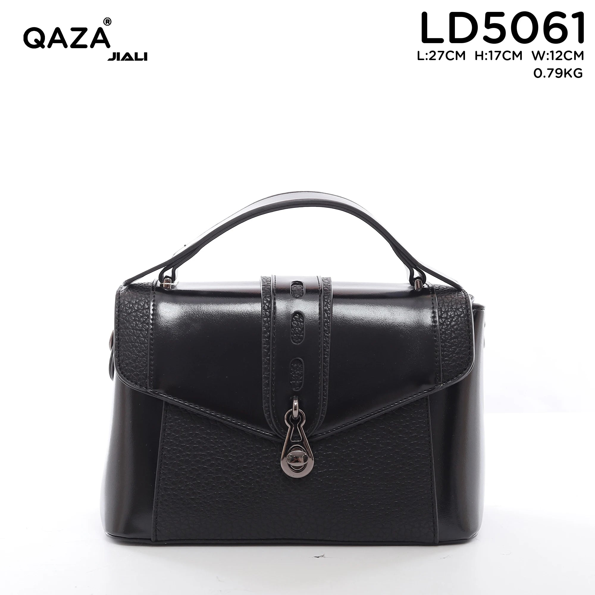 QAZA LD5061 Women PU Leather Alligator Pattern Tote Bag Set