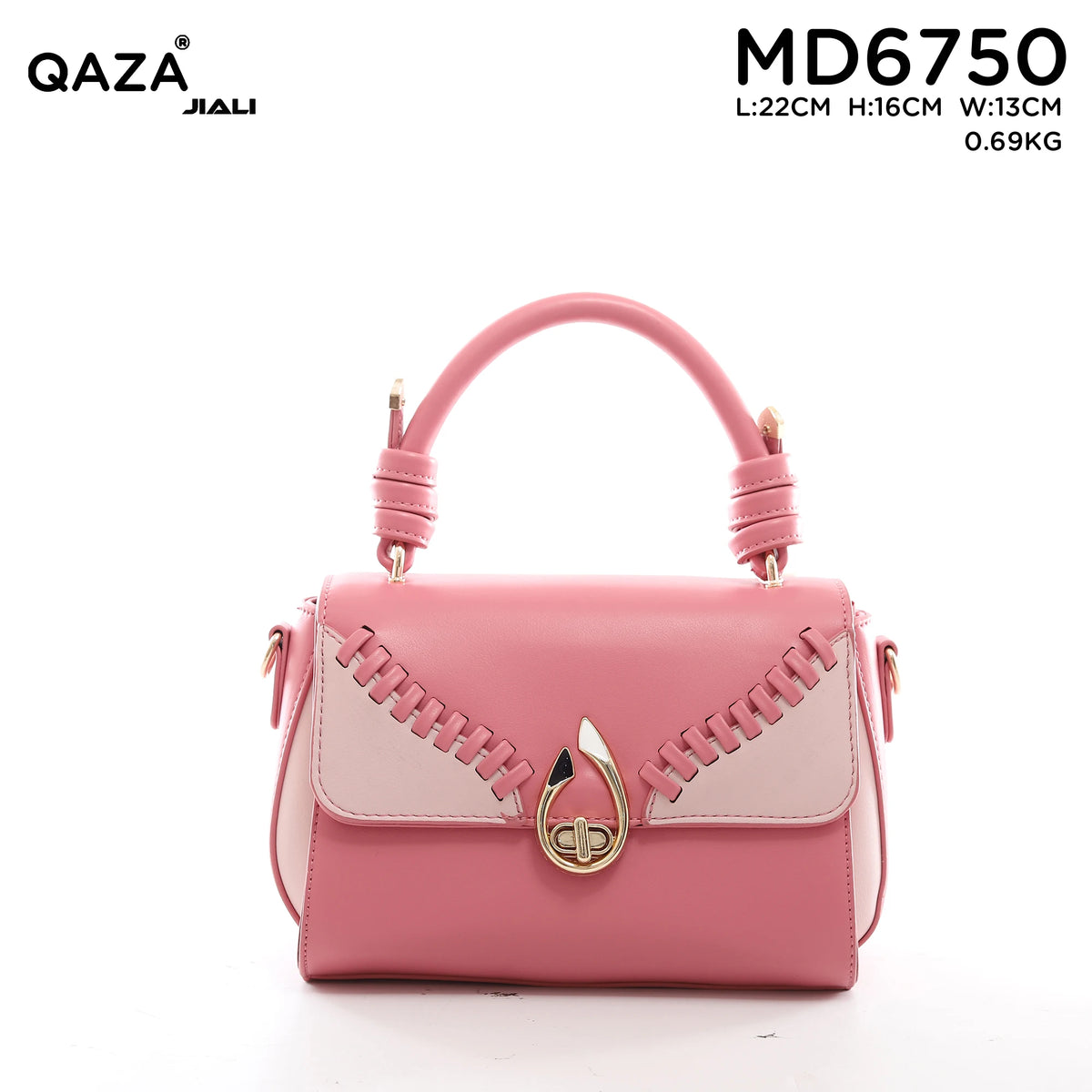 QAZA Women PU Leather Vintage Flap Shoulder Handbag