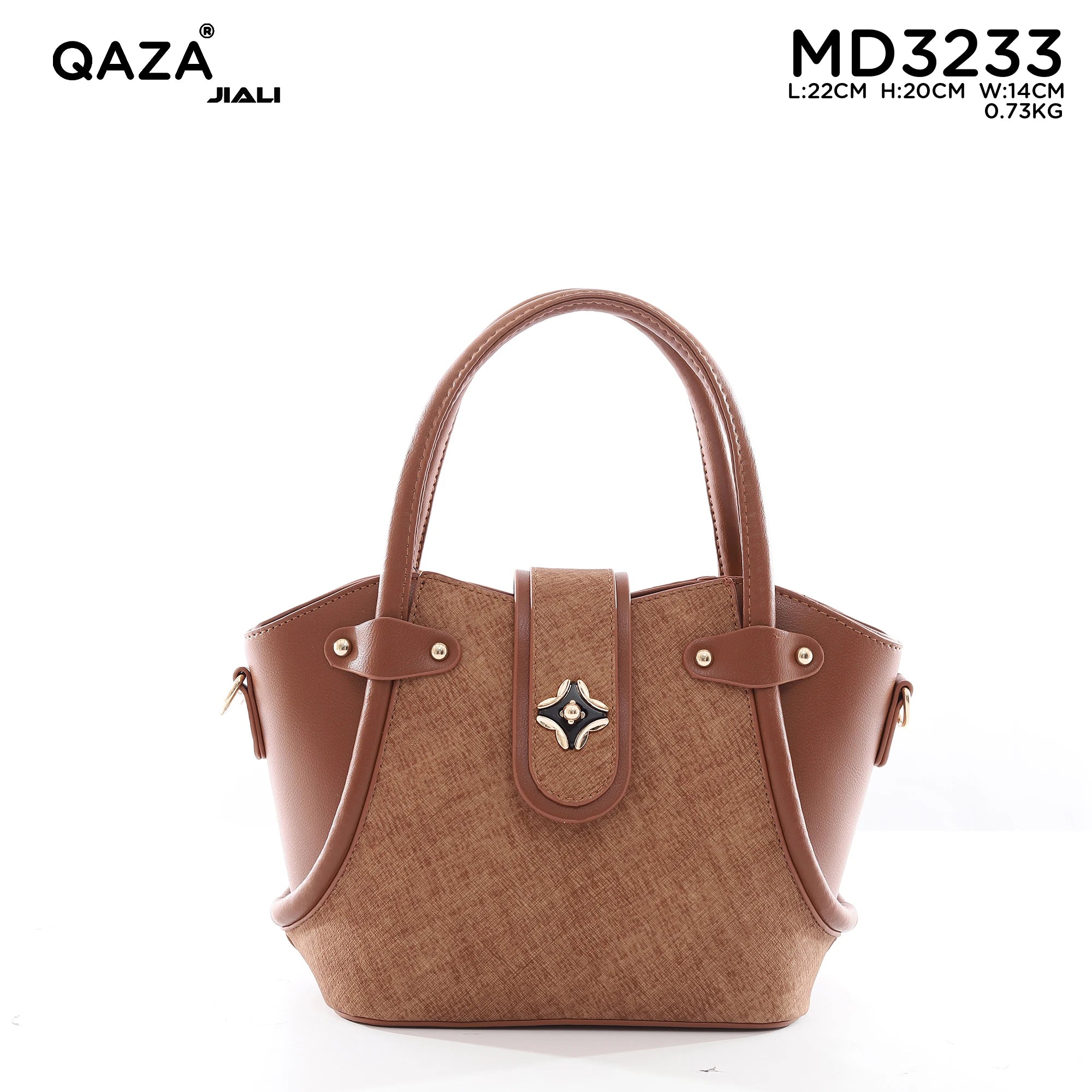 QAZA MD3233 Women PU Leather Bucket Shoulder Bag