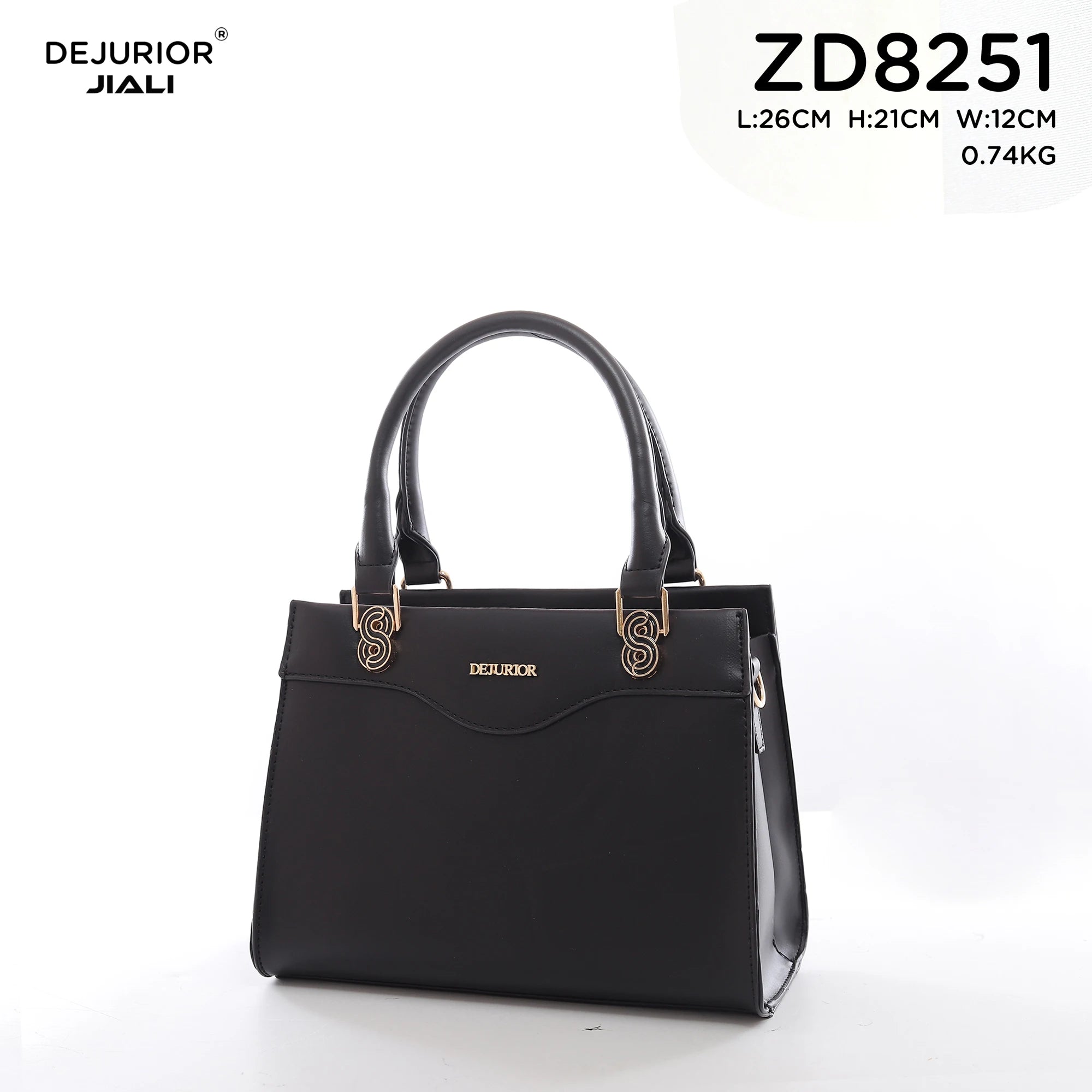 Women PU Leather Flap Handbag Structured Top Handle Crossbody Bag