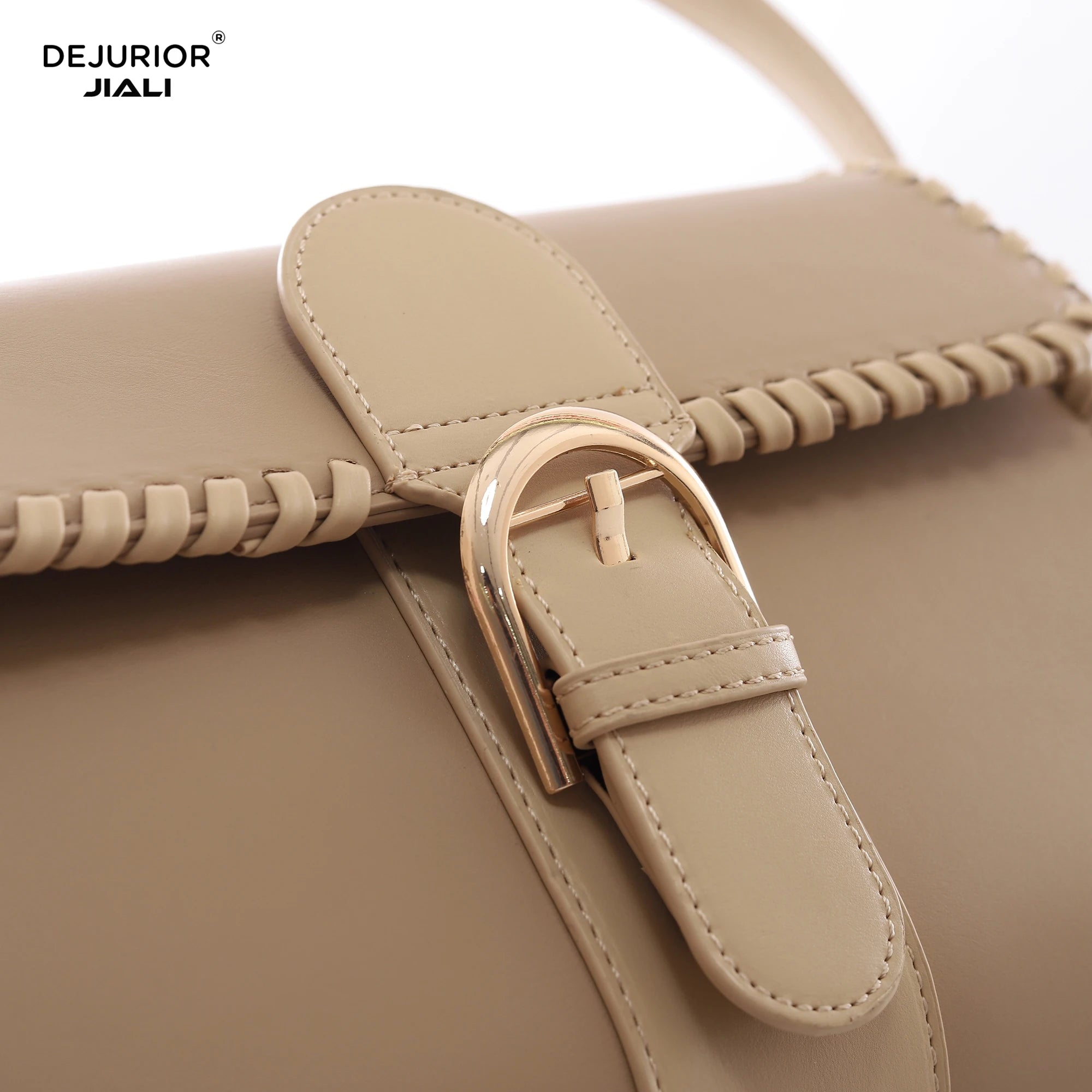 Women PU Leather Retro Buckle Shoulder Handbag Set