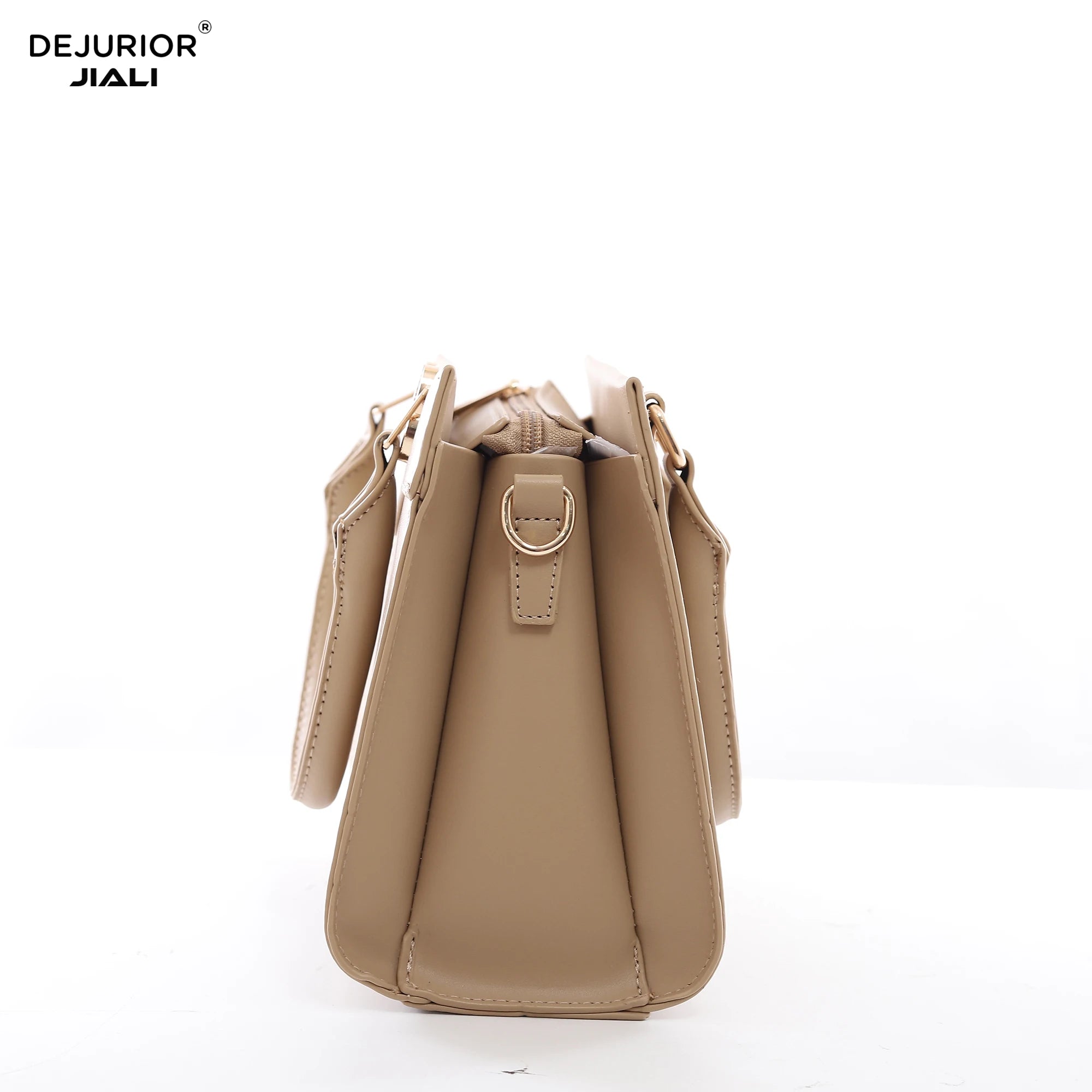 Women PU Leather Flap Handbag Structured Top Handle Crossbody Bag