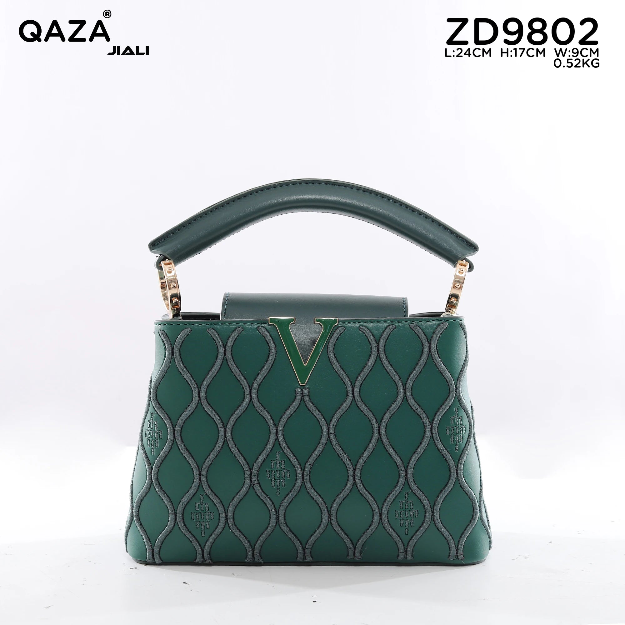 Women PU Leather V Buckle Small Square Crossbody Handbag