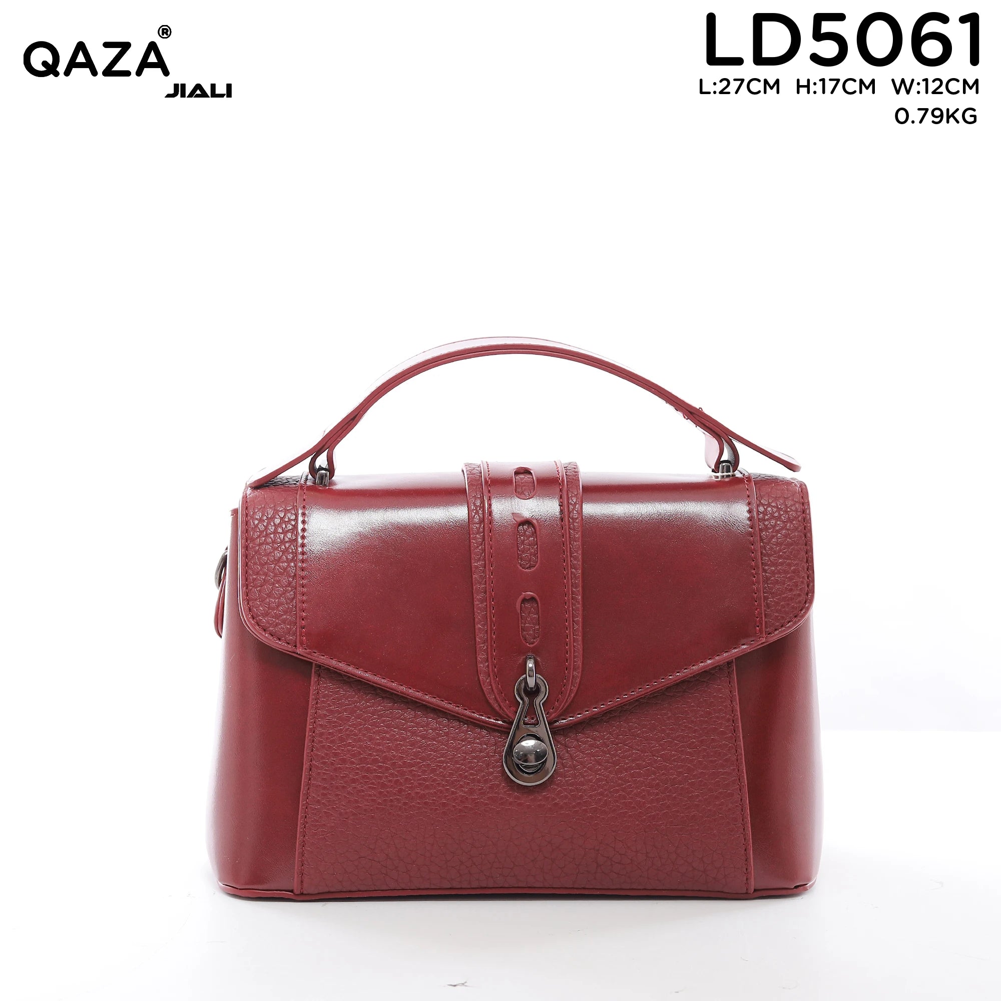 QAZA LD5061 Women PU Leather Alligator Pattern Tote Bag Set