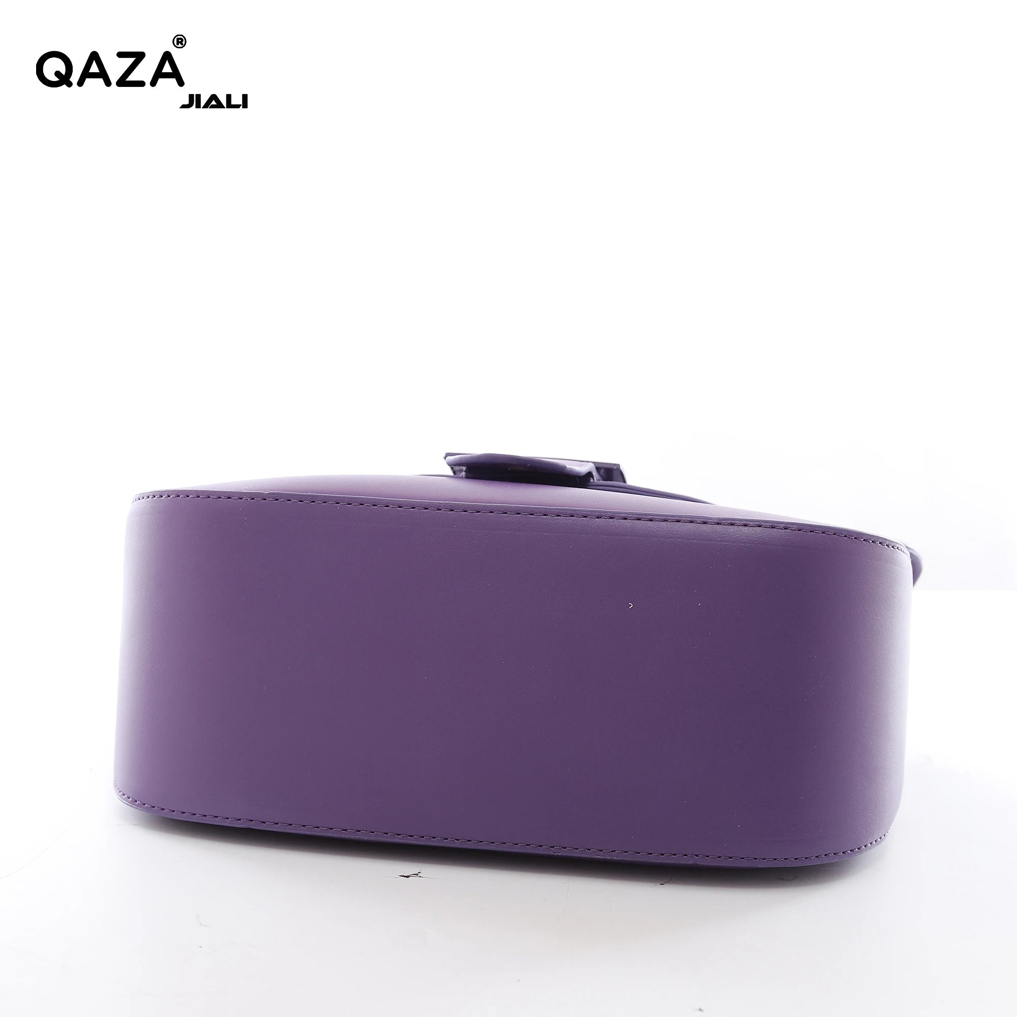 QAZA JD2634-1 Women PU Leather Contrast Color Half Moon Shoulder Bag Set