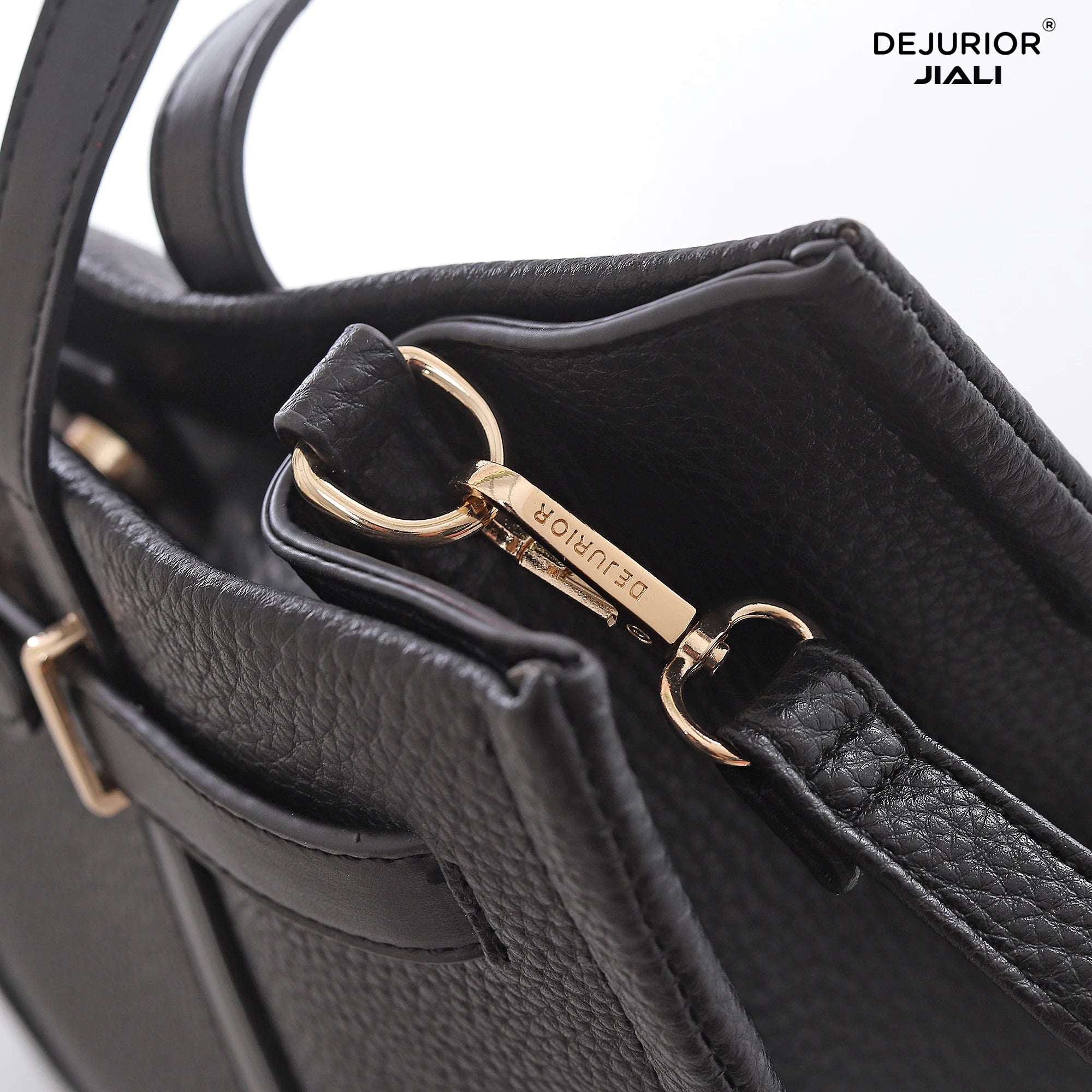 Women PU Leather Lychee Pattern 2-in-1 Tote Handbag Set