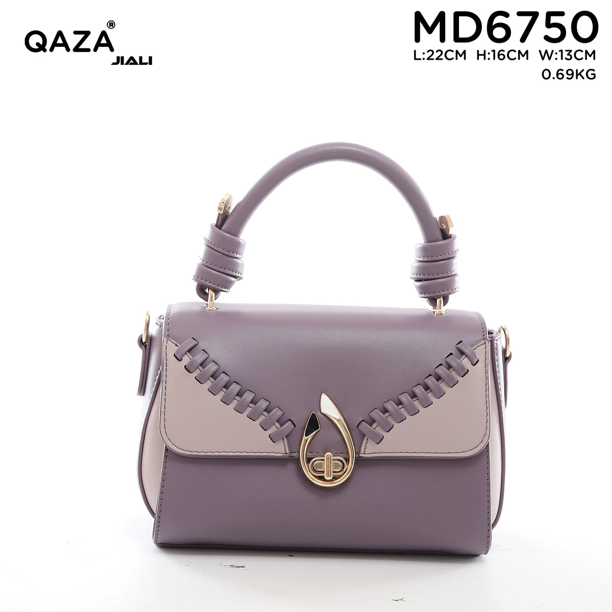 QAZA Women PU Leather Vintage Flap Shoulder Handbag