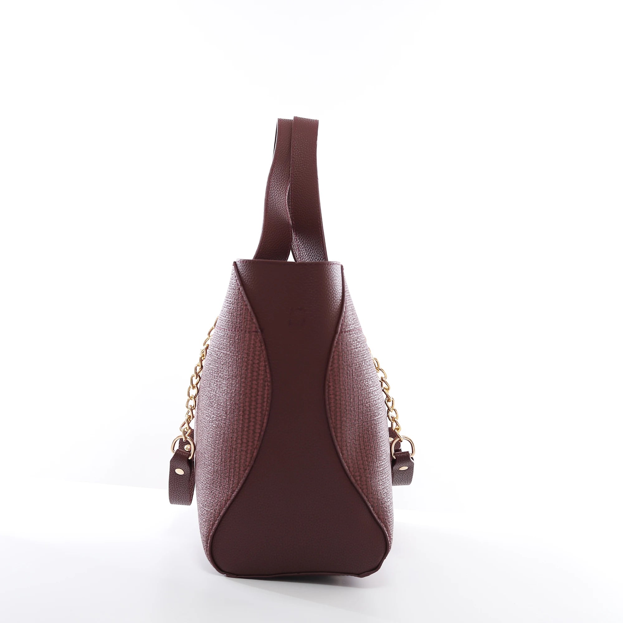QAZA ZR3292 Women PU Leather 3-in-1 Tote Handbag Set