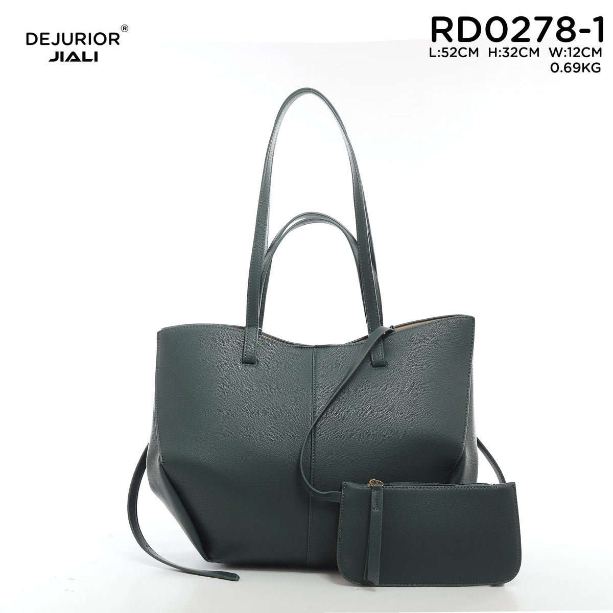 QAZA Women PU Leather Vintage Large Capacity Shoulder Tote Handbag