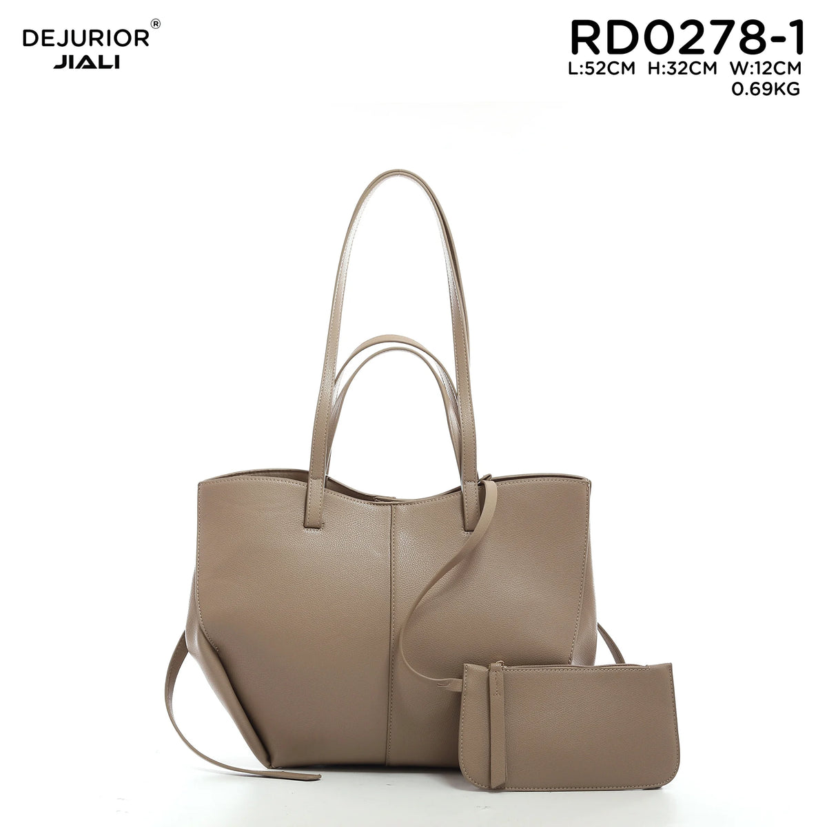 QAZA Women PU Leather Vintage Large Capacity Shoulder Tote Handbag