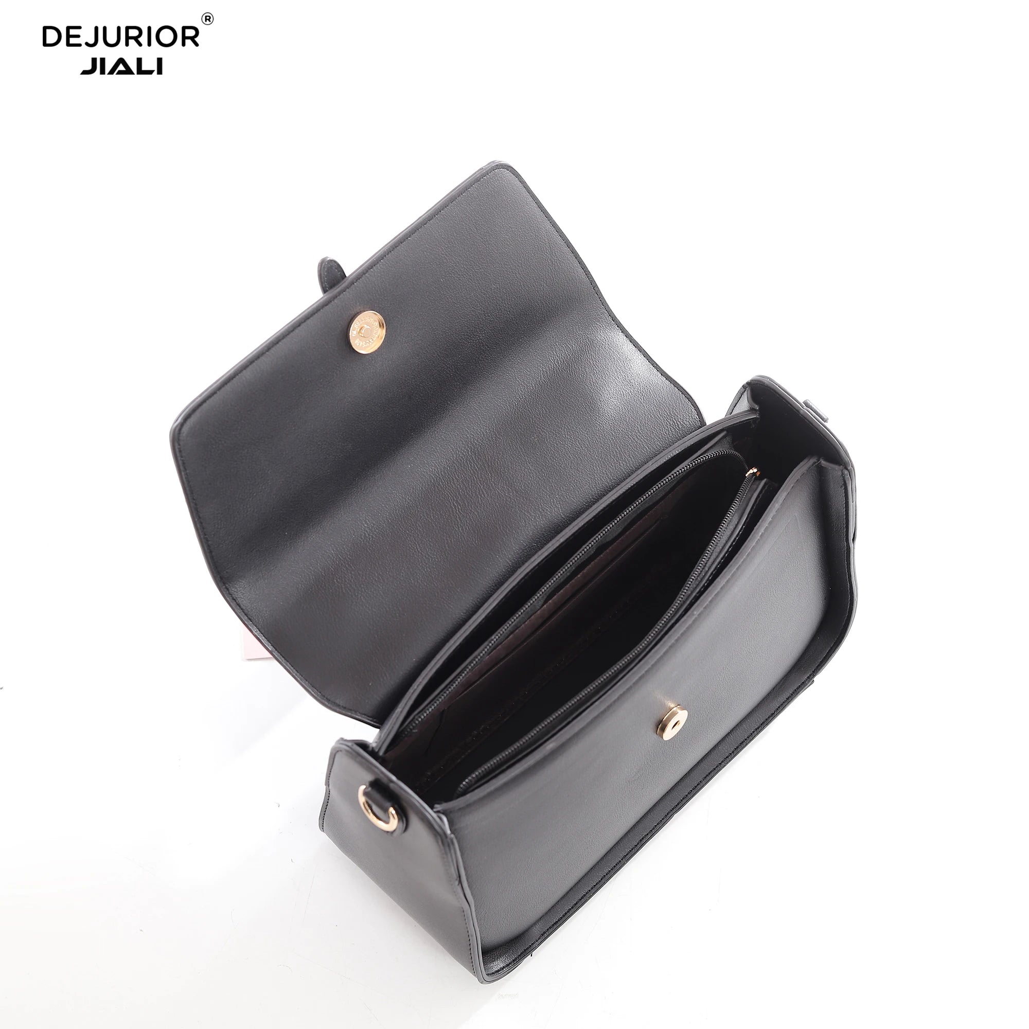 Women PU Leather Vintage Stitch Woven Handle Flip 2-in-1 Tote Work Bag