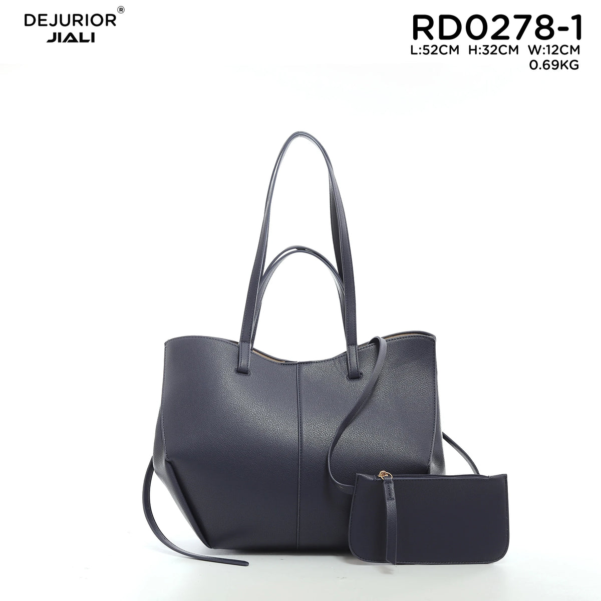 QAZA Women PU Leather Vintage Large Capacity Shoulder Tote Handbag