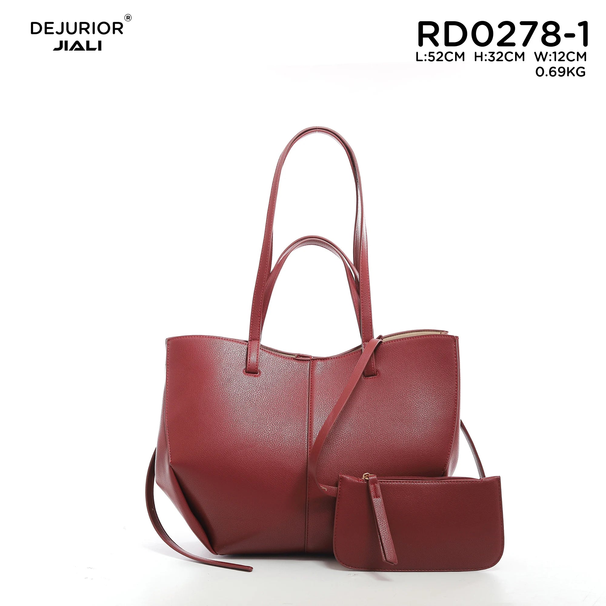 QAZA Women PU Leather Vintage Large Capacity Shoulder Tote Handbag