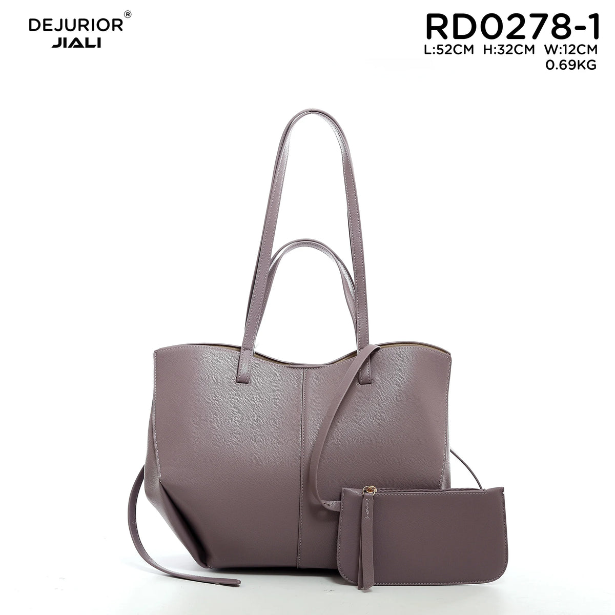QAZA Women PU Leather Vintage Large Capacity Shoulder Tote Handbag