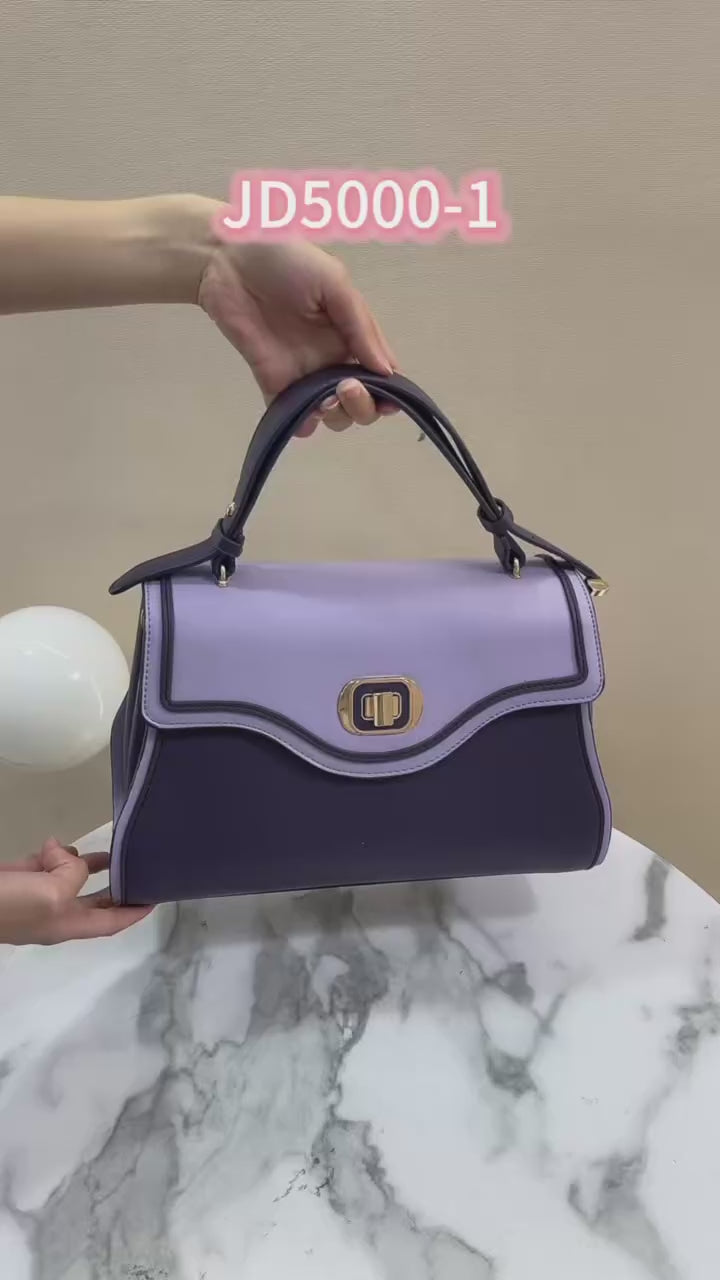 QAZA Women PU Leather Waterproof Large Capacity Flap Shoulder Bag